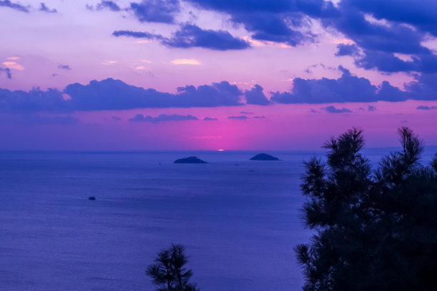 公主岛的日落时分图片下载