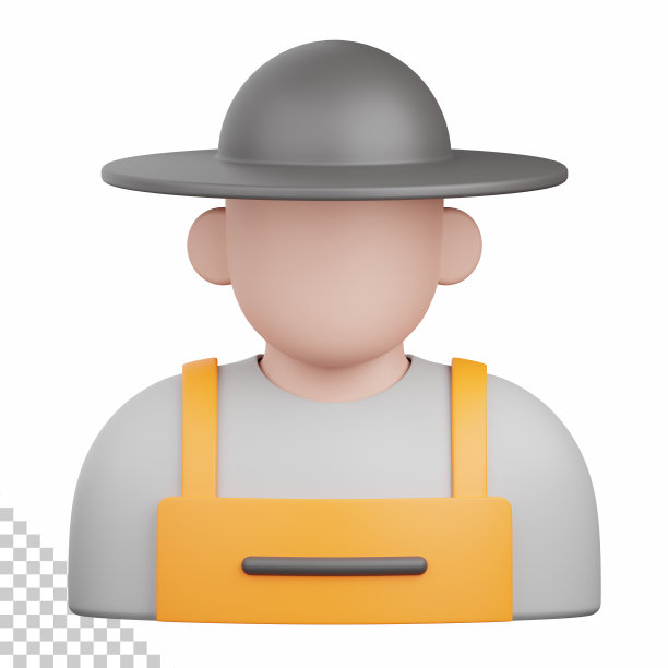 3d渲染农民隔离有用的农业，技术，智能农场和创新设计图片下载