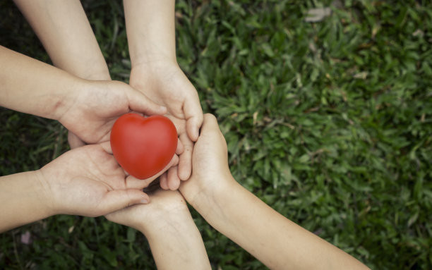 爱心与家庭保险理念，世界心脏日，世界卫生日，寄养家庭。采用。国际家庭日图片下载