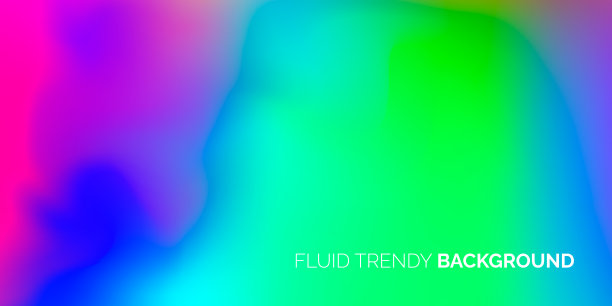 摘要动态波层背景设计。现代彩虹渐变色波浪抽象造型构图设计网站登陆页模板图片下载