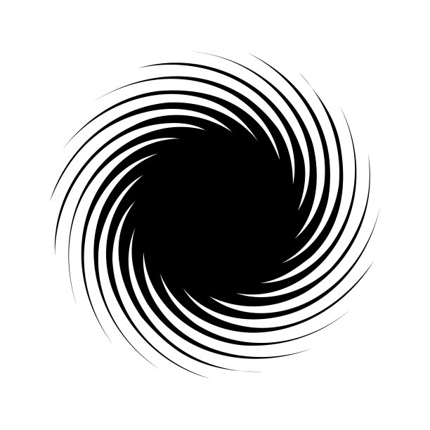 抽象图形螺旋:圆形运动，径向动态漩涡设置。矢量设计，速度漩涡圆。旋转的形状。一套漩涡，圆形黑色漩涡收集，黑色漩涡图标。图片下载