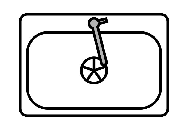 下沉顶视图矢量插图设计图片下载