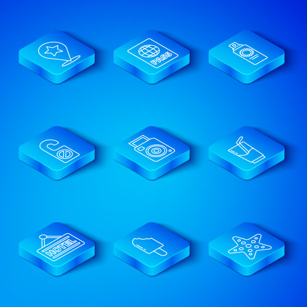 设置线招牌与文字酒店照片相机图片下载