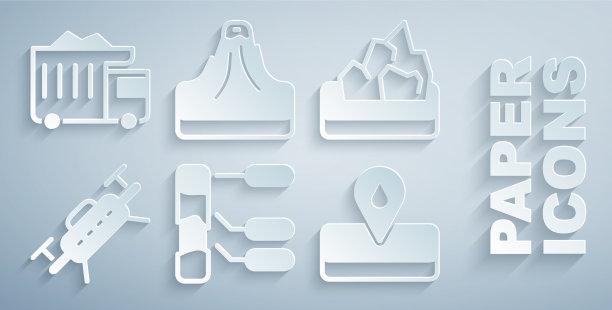 集土壤分析矿石开采无人机油田图片下载