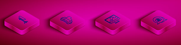 在软箱中设置等距线工作室灯泡图片下载