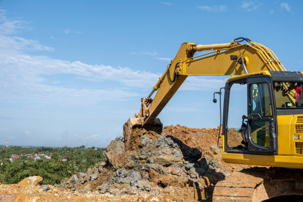 爪式或叉式挖掘机图片下载