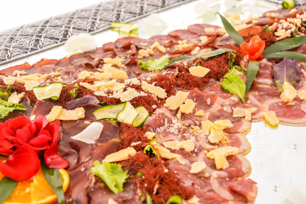 披萨配火腿和奶酪，数码照片图片作为背景图片下载