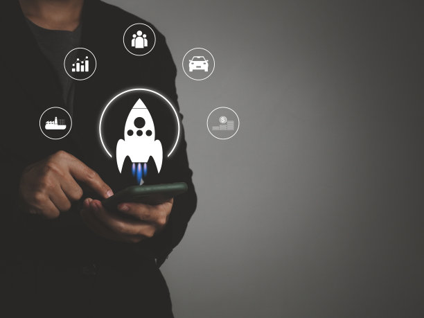 商业和网络图标火箭图片下载