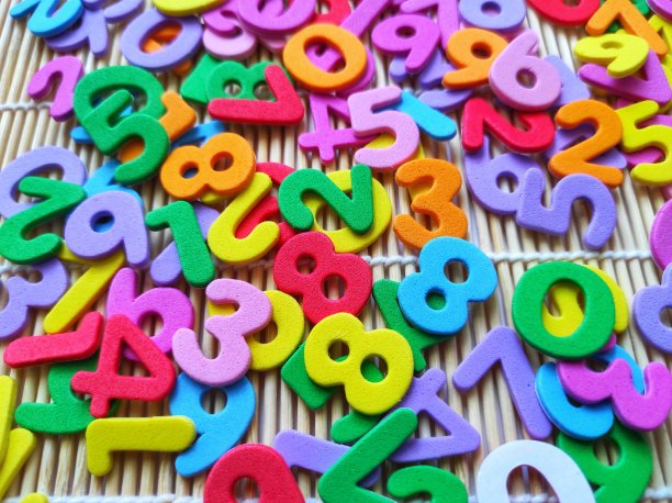 彩色数字形式图片下载