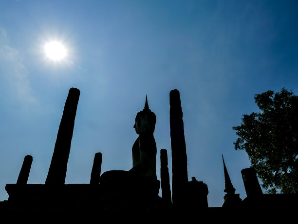 在泰国曼谷的佛像，数码照片图片作为背景图片下载