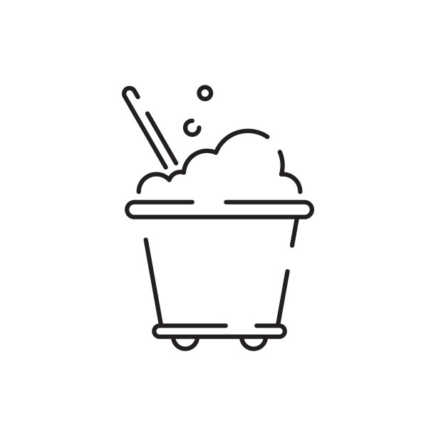 工业清洗。吸尘器图标。大纲真空吸尘器矢量图标的网页设计孤立的白色背景图片下载