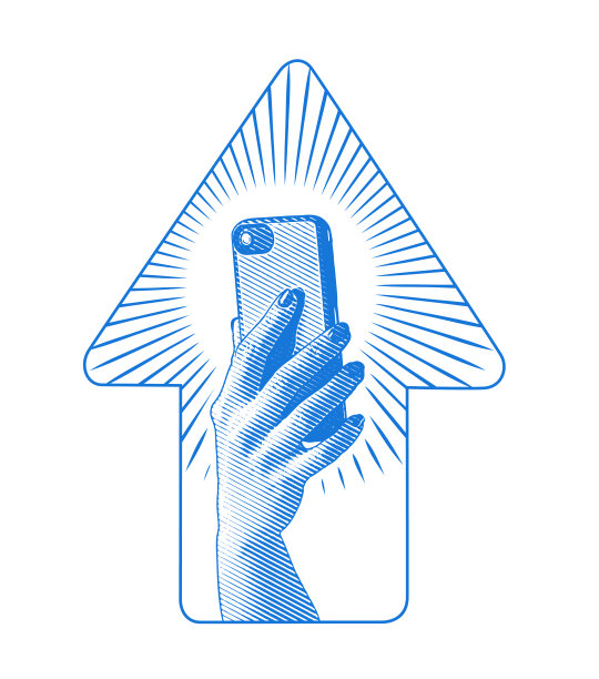 女人手里拿着智能手机图片下载