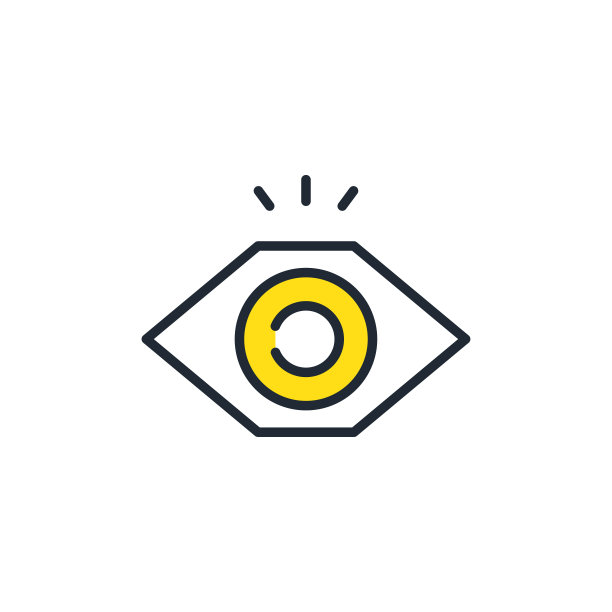 监控系统简单矢量图标说明材料图片下载