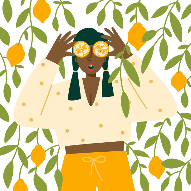 柠檬少女肖像图片下载