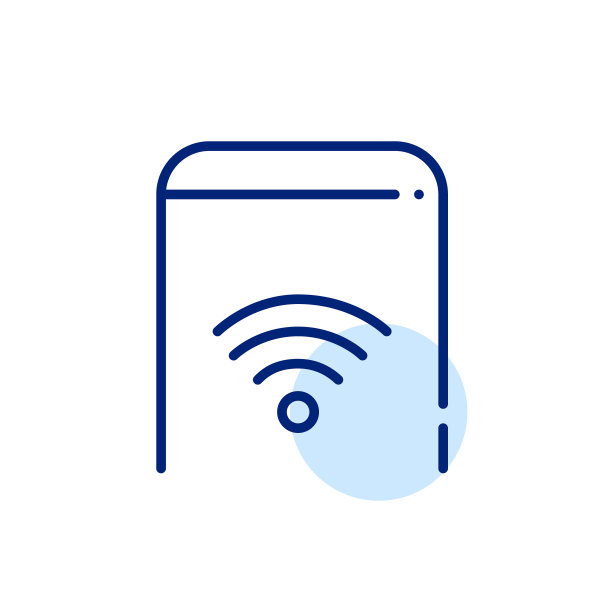 有wifi标志的智能手机。无线网络连接。像素完美的图标图片下载