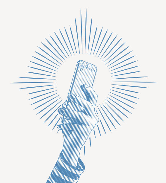 女人手里拿着智能手机图片下载