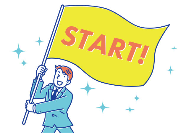 一个穿着西装，挥舞着大旗的商人图片下载