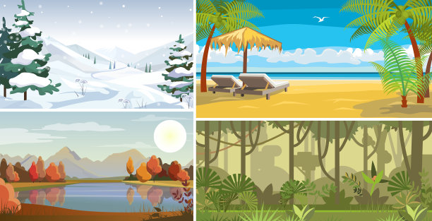 大自然四季平集图片下载