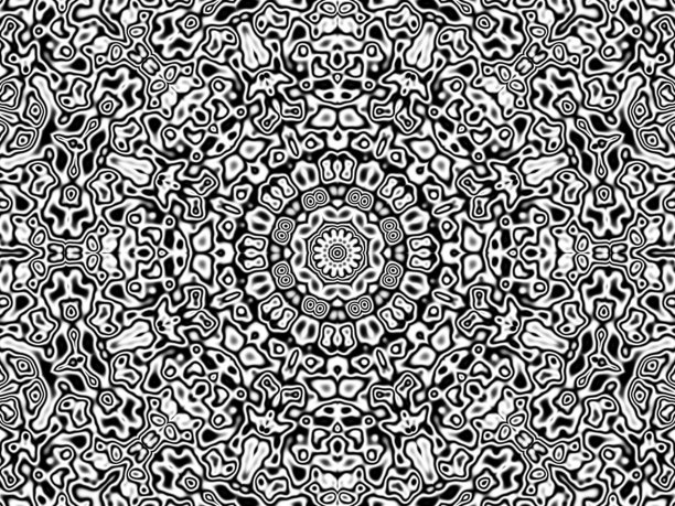 泰式图案造型，黑白相间，矢量抽象现代极简主义图片下载