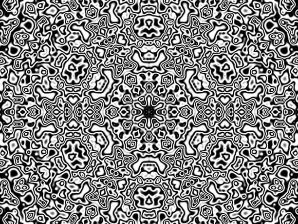 泰式图案造型，黑白相间，矢量抽象现代极简主义图片下载