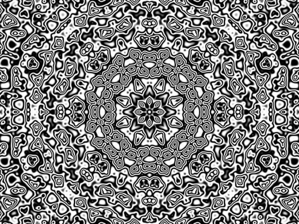 泰式图案造型，黑白相间，矢量抽象现代极简主义图片下载