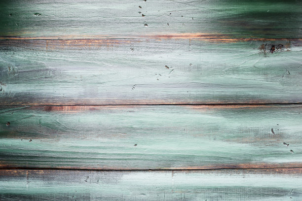 桌面视图为绿色和木色调的木质纹理图片下载