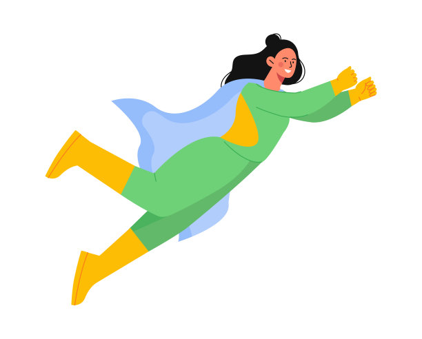 儿童超级英雄矢量概念图片下载