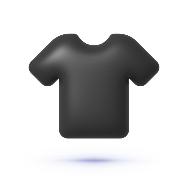 白色背景上的T恤图标3d。设计元素。矢量图图片下载