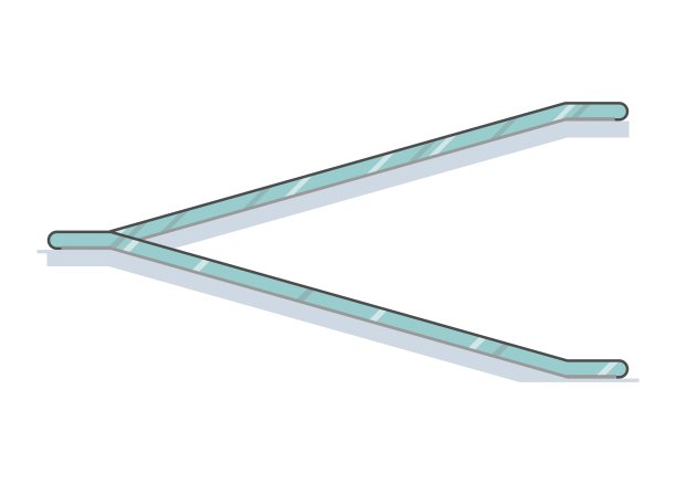 自动人行道。侧视图。简单的平面插图。图片下载