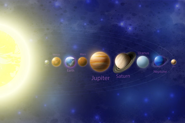 星矢量深蓝色空间背景与星座和云。水彩夜空励志插画。图片下载