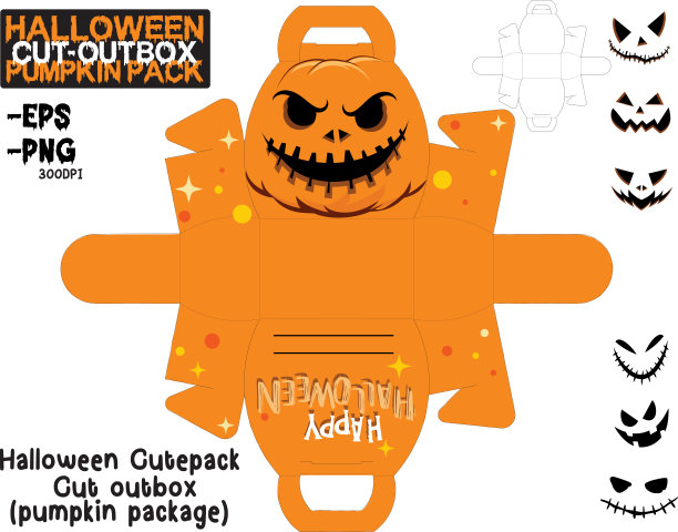 怪异的存储:南瓜包装切割盒图片下载