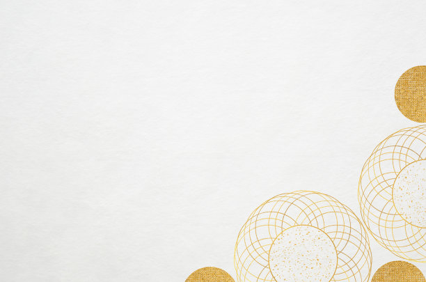 日本和纸背景与花卉框架插图图片下载