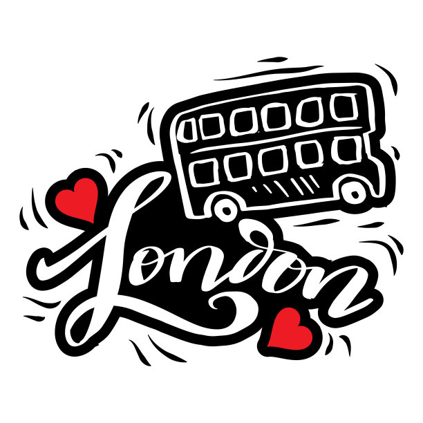 伦敦手写字体。图片下载