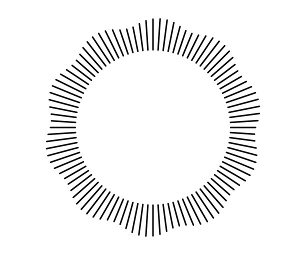 径向声波线。圆形框架。声音圆响。波浪形圆形框架。放射状太阳射线符号。波浪几何轮廓。抽象的设计元素。矢量插图在白色的背景图片下载