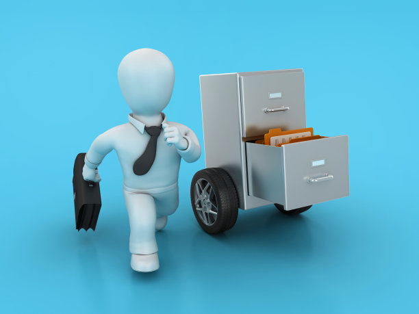 档案与文件夹和业务字符图片下载