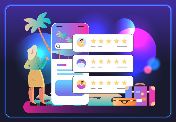 妇女阅读推荐或留下评论消费者评论评论和评级服务或商品客户反馈图片下载