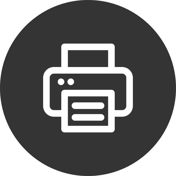 用于网站的现代风格打印机图标图片下载