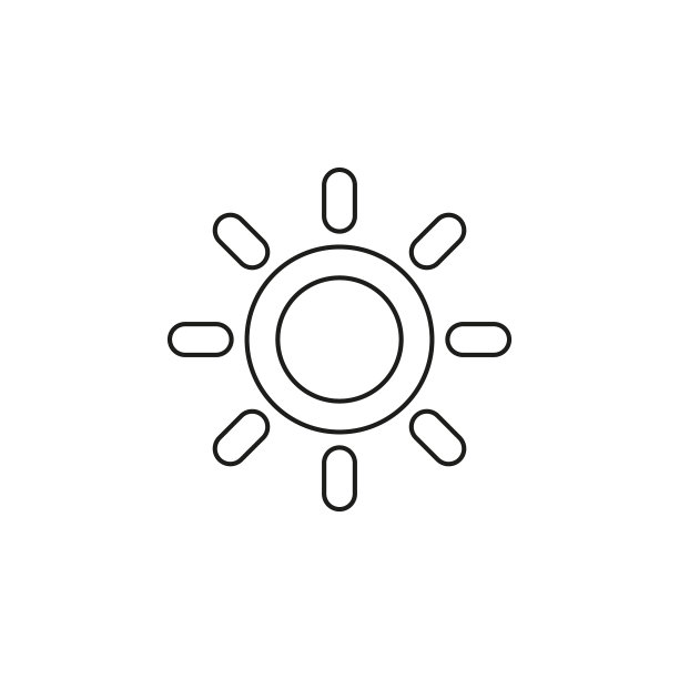 天气预报图标：四季晴朗图片下载