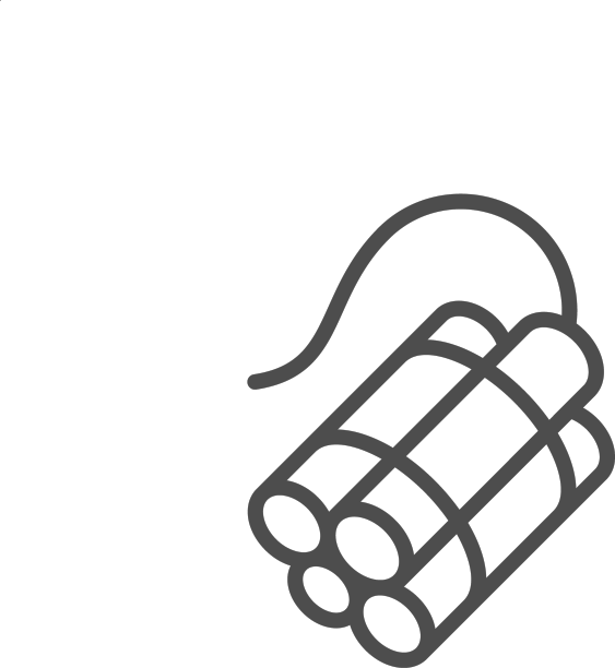 炸药线图标和炸弹的概念图片下载