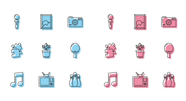 设置线音乐音符电视操纵杆图片下载