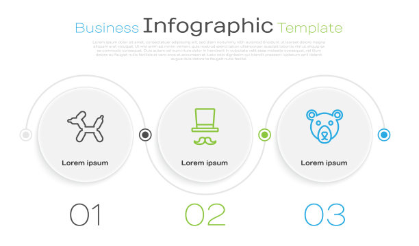 设线气球狗魔术师和熊头图片下载