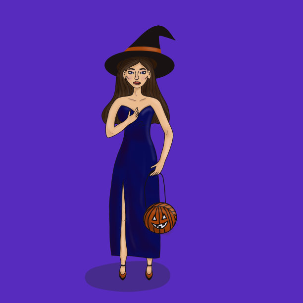 万圣节女巫图片下载