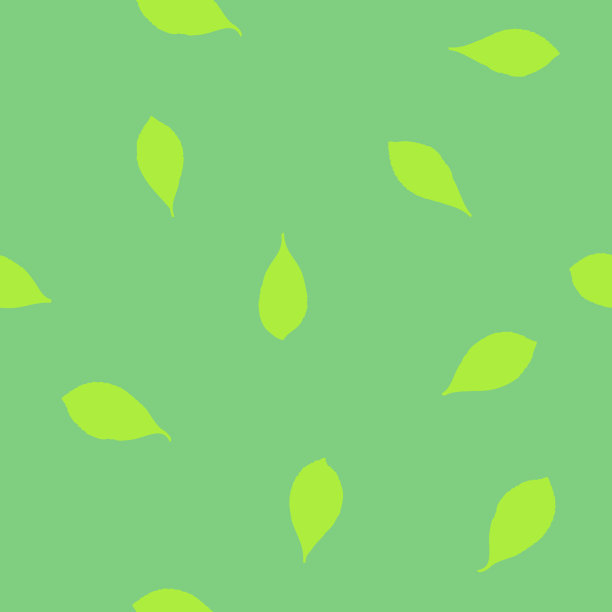 叶子-无缝图案，自然图案，草药，香料，香草从花园，绿色色调图片下载