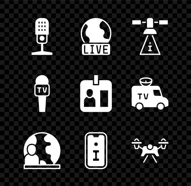 设置麦克风实时报道卫星世界新闻图片下载