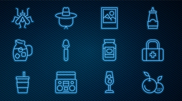 套线水果急救箱相框勺图片下载