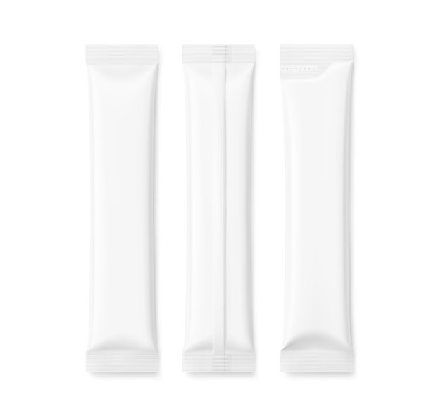 空白棒包装袋模型。图片下载