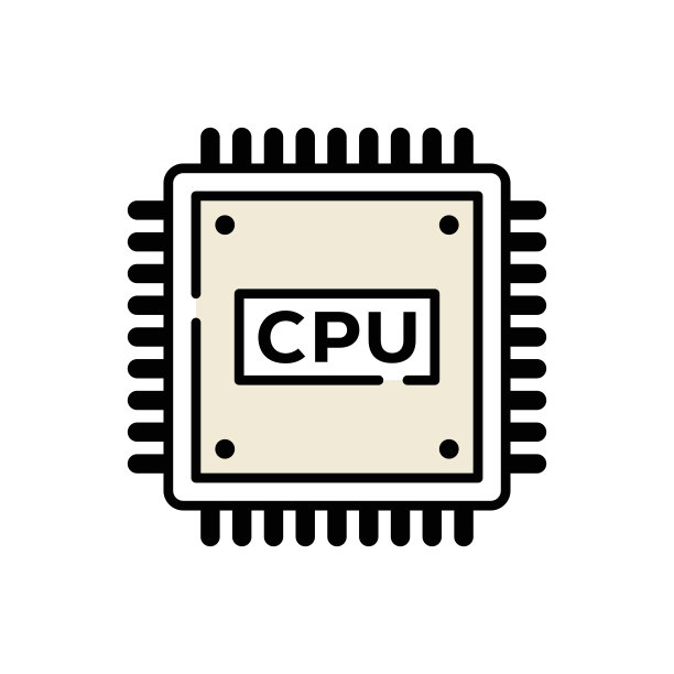 CPU简单线图标图片下载