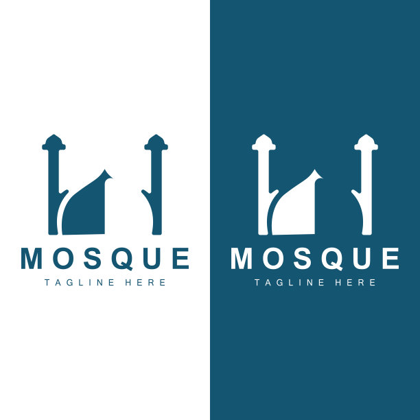 清真寺矢量符号插图设计图片下载