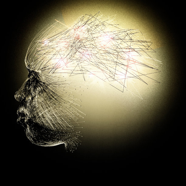 神经元的相互连接，大脑和通讯。心灵和思想。神经元和电脉冲图片下载