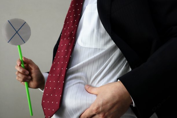 一个胖商人的形象图片下载